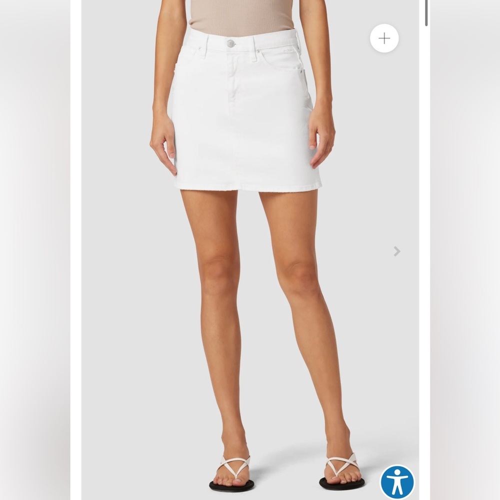 Hudson Jeans White Denim Skirt